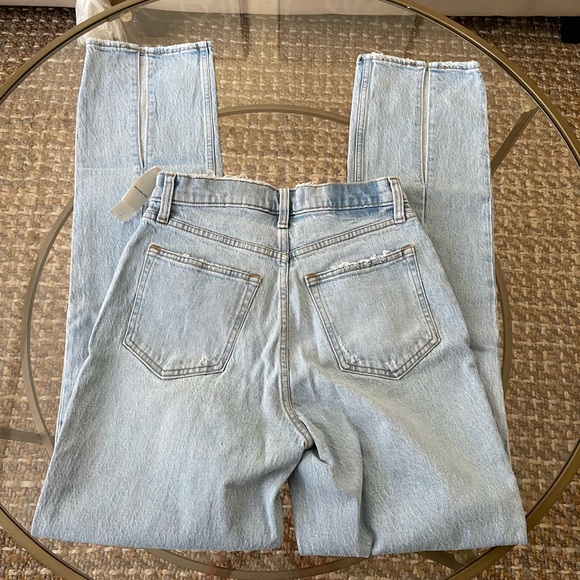 abercrombie and fitch curve love the 90s straight ultra high rise jeans - Picture 10 of 11